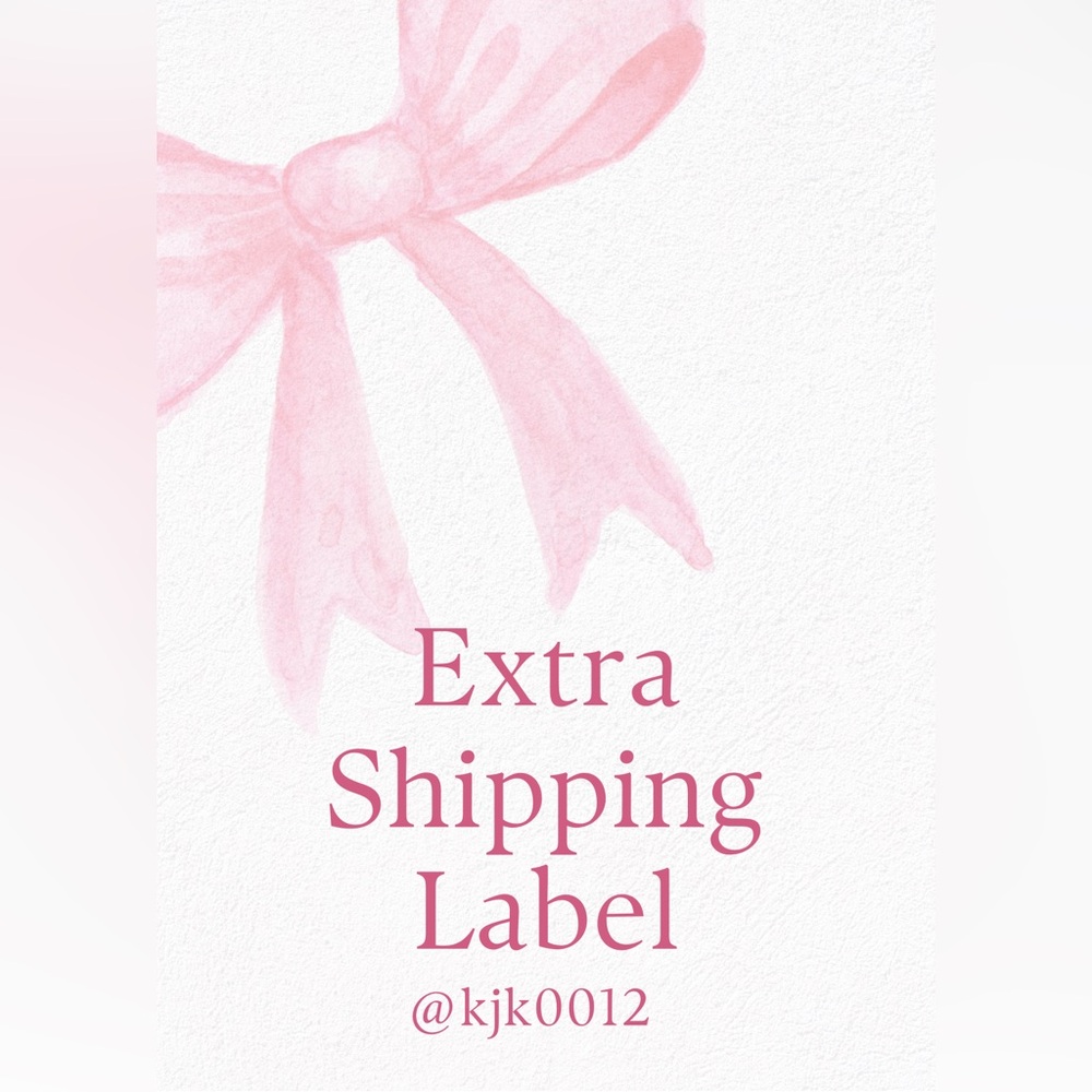 Extra shipping label